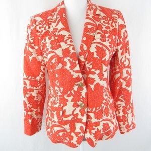 LOFT Linen Floral Blazer